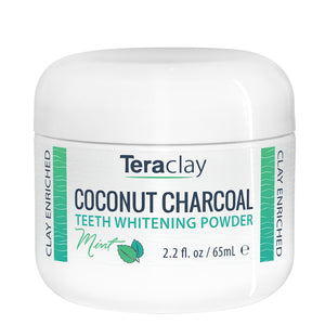 Coconut Charcoal Teeth Whitening Powder - Mint